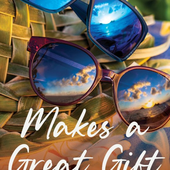 New!! Maui Jim Olili GS33002 Polarized Sunglasses Black Silver Cat Eye Women NWT - Picture 10 of 10